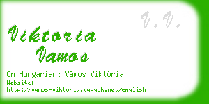 viktoria vamos business card