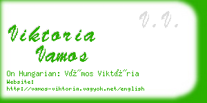 viktoria vamos business card